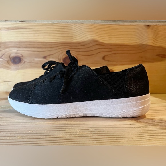 Fitflop Valencia Sneakers Women’s Size 9. Shimmery Black - Picture 2 of 7